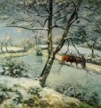 モンフーコーの冬 1875年 カミーユ・ピサロ 風景の流れ